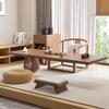 Mesa de chá zen tatami de madeira maciça estilo japonês, grande, varanda, sala de estar, moderna, criativa, zen, mesa baixa, mesa de chá