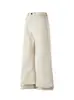 Calças Cinza Escuro de Corte Reto Masculinas Primavera Rua Americana Scythe Micro Flare Calças Corte Limpo Mostra o Comprimento da Perna Calças Casuais