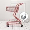 Carrito de supermercado de doble capa carrito para el hogar Foto de网红 rosa clip de supermercado muñeca dependienta de tienda fábrica