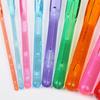 Herramienta de crochet de cristal de color, aguja de encaje, plástico transparente, crochet, nueve juegos de agujas para suéter
