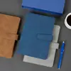 Cuaderno A5, Estilo Simple de Negocios, Libreta de Registros para Estudiantes Universitarios, Cubierta de Cuero Suave, Bloc de Notas de Trabajo, Engrosado, Logotipo Impreso Personalizado