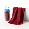 Toalla Refrigerante con Estampado de Sensación Hielo Transfronteriza para Fitness al Aire Libre, Toalla Deportiva Absorbente de Sudor de Secado Rápido, Toalla de Hielo Refrigerante con Impresión de Logo