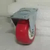 Roda omnidirecional de 1,5 polegadas rodízio pequeno roda de PVC vermelha 2 polegadas 2,5 polegadas 3 polegadas roda universal industrial leve
