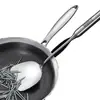 Espátula de cocina alemana, espátula de acero inoxidable engrosada, cuchara sopera integrada anti-quemaduras, espátula de hierro para sartén antiadherente de uso doméstico en la cocina