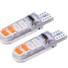 Bombilla LED automotriz T10 5630 5730 8SMD silicona rojo azul blanco ráfaga flash bicolor ancho indicador luz de matrícula