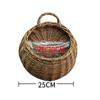 Cesta de mimbre para colgar en la pared, cesta de mimbre para flores, cesta de mimbre para colgar en la pared, maceta de mimbre, cesta de flores, cesta colgante para arreglos florales