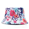 Série de Chapéus de Pescador com Aba Pequena Estampados Digitalmente Tie-Dye para Comércio Exterior Transfronteiriço Chapéu de Sol Usável dos Dois Lados Fábrica