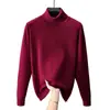 Suéter estilo outono e inverno, gola alta masculina de cor sólida, pulôver de tricô, camada base, top interno quente, dropshipping transfronteiriço