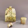Frasco de Perfume Metálico de Alta Qualidade, Frasco de Perfume Assimétrico, Frasco de Vidro com Borrifador Especial Pintado por Spray, Tampa com Rachaduras de Gelo