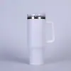 Taza de Hielo con Popote Transfronteriza de 40 oz Termo de Acero Inoxidable 304 Asa Portátil para Exteriores Taza de Coche de Alto Valor