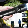 Lanterna de Exterior TK/TEMU - Alto Brilho, Longo Alcance, Bateria de Ultra Longa Duração, Multifuncional, Portátil, Recarregável, Zoom Telescópico