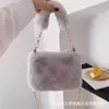 Bolsas Transfronteiriças Bolsas de Pelúcia Bolsas de Pelúcia Bolsas de Mão Bolsas de Mão no Atacado Bolsas Quadradas Bolsas com Corrente Bolsas de Ombro Transversais