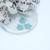 Colgante de aleación de aceite con forma de flor de cinco pétalos, hecho a mano, para pendientes, pulseras y collares, con forma de trébol de cuatro hojas y mariposa, pequeño colgante.
