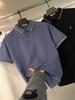 Leve sentido de tecnologia cool para negócios! Nova Moda de Verão Cor Sólida Versátil Manga Curta Casual Bordada Camisa Polo Camiseta para Homens