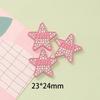 Dulce chica cool amor estrella de cinco puntas resina accesorios alto sentido estilo ins rosa palo accesorios accesorios para el pelo