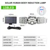 Nueva lámpara de pared solar de 333 LED con división transfronteriza, lámpara de jardín solar para exteriores, lámpara de inducción del cuerpo humano
