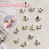 Decoraciones para Uñas Mini Mariposa, Lujo Ligero 3D Estilo Japonés Exquisitos Accesorios de Aleación para Uñas al por Mayor