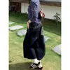 Shorts de Mezclilla Camuflaje Patchwork Bordado Estilo Americano de Talla Grande para Mujer, Verano Sueltos Versátiles de Pierna Ancha Cortos de Moda