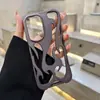 Funda Electroplateada con Patrón de Llama para Teléfono Móvil Adecuada para Samsung S25Ultra Esquinas Cuatro Anticaídas S22 Mate A54 Refrigeración A06