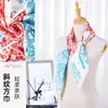 Estilo K Lenço Quadrado 90 Elegante Seda de Imitação Sarja Feminina Decorativo Lenço de Seda Feminino Toque de Seda DIY Lenço Fino de Seda