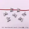 Prata de Xizang 100 Peças pulseira colar de contas borboleta beads espaçadores contas soltas acessórios para joias DIY saco misto atacado