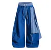 Pantalones Casuales OREETA Estilo Hip Hop Callejero Americano Cuadros Cubre Trasero Unisex Danza Callejera Danza de Jazz Pierna Ancha