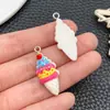 Brinquedo de Comida Artificial Estéreo DIY Homem de Gengibre Garrafa de Leite Cone com Pingente de Olho de Ovelha Pingente de Bolsa Acessórios para Corrente de Celular