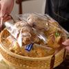 Bolsa transparente para empaque de pan bagellas para hornear tostada europea puede elogiar bolsa autoadhesiva bolsa para comida de dona de hojaldre bolsa autosellable