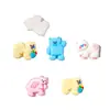 Acessórios de Urso Coloridos Brilhantes de Resina para DIY Grampo de Cabelo Headband Chaveiro Capa de Celular Patch de Ímã de Geladeira