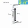 Parafuso de Mola de Aço Inoxidável 304 225 Dobradiça Oculta Placa Plana Soldada Caixa de Gabinete Elétrico Dobradiça HL035