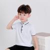 Nueva Camiseta Polo de Manga Corta de Verano para Niños, 97% Algodón, para Niños Medianos y Grandes, Camiseta Polo de Color Sólido