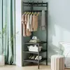 Perchero de esquina transfronterizo, perchero de pie para colgar en la esquina de la pared, perchero colgante para dormitorio en casa, estante de almacenamiento multifuncional para dormitorio