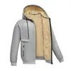 Chaqueta de Lana de Cordero Cárdigan Sudadera con Capucha de Invierno Polar Cálida Chaqueta para Hombre Ropa Exterior Deportiva Casual para Hombre
