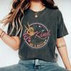 Ropa de mujer de comercio exterior, estilo americano, retro, calle, algodón pesado, lavado, camiseta vieja, camiseta estampada de Halloween para hombres y mujeres.