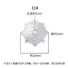 Prata Esterlina S925 Feito à Mão Suporte para Contas Flor de Prata Espaçador de Prata Pulseira de Cristal e Pérola Feita à Mão Peças de Acessórios de Prata