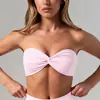 Chen Shijie Top de tubo sexy para yoga transfronterizo europeo y americano, secado rápido, sujetador de yoga de espalda hermosa, ropa interior de yoga realzadora de busto para mujer