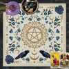 12 Signos del Zodíaco Mantel de Tarot Tela de Tarot Transfronterizo Luna de Tres Fases Tela de Altar Decoración de Tarot Hecho a Medida