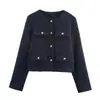 Para Exportação Europeia e Americana Transfronteiriça Roupas Femininas Aliexpress Popular Moda Outono Dez Cores Pequeno Cheiro Jaqueta Curta