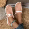 Comércio Exterior Tamanho Grande Verão 2025 Sapatilhas com Cadarço Lona Calçados Casuais Bico Redondo Tamanho Grande Sapatilhas Estampa de Leopardo Slip-On