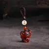 Elefante de sándalo original succiona dinero y mantiene la cadena de llaves del coche del elefante colgante lindo lindo regalos para hombres y mujeres