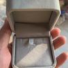 Caja de embalaje de perlas de agua dulce al por mayor caja para colgante de franela gris caja para aretes caja para aretes al por mayor