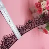 Fujian Hongda encaje nuevo suministro exquisito color blanco y negro encaje de pestañas 855# Ancho 5cm