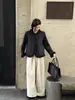 Nueva Colección Otoño/Invierno 2026: Abrigo de Mezcla de Lana Doble Cara, Corte Corto para Personas Petites, con Forro de Piel Sintética, Abrigo de Lana Cachemir Espeso y Cálido