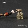 Nuevo Estilo Estrella y Luna Bodhi Latón Llavero Colgante Cobre Calabaza Metal Coche Puesto Callejero Pequeño Regalo Producto Cultural y Creativo