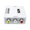 Convertidor de HD a AV Adaptador de HD a AV Interfaz de 3 RCA Rojo, Blanco y Azul Caja Blanca Pequeña CVBS