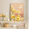Pintura decorativa para sala de estar estilo crema pintura de escritorio ins pintura de suelo de flor de peonía mural de fondo de sofá pintura colgante para porche