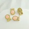 Colgante chapado exquisito retro con lazo de diamante ojo de gato hecho a mano DIY collar colgante pendientes pendientes accesorios
