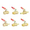 Válvula de Esfera Totalmente de Cobre com Rosca Interna e Externa de Latão Espessado, Válvula de Interruptor Pneumático para Compressor de Ar de 1/2 Polegada, Válvula para Tubo de Água de 3/4 de Polegada