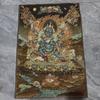 Pintura Budista Antigua de Xizang Núcleo Grande Negro Tianga Thangka Pintura Colgante para Sala de Estar Fábrica Antigüedades Antiguas Pintura Bordada Núcleo Diez Fases Gratis Nuevo
