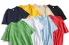 Camiseta de Color Sólido Nueva 2020 de Manga Corta para Estudiante Hombre Ropa de Verano para Parejas Moda Coreana Camiseta Básica de Media Manga